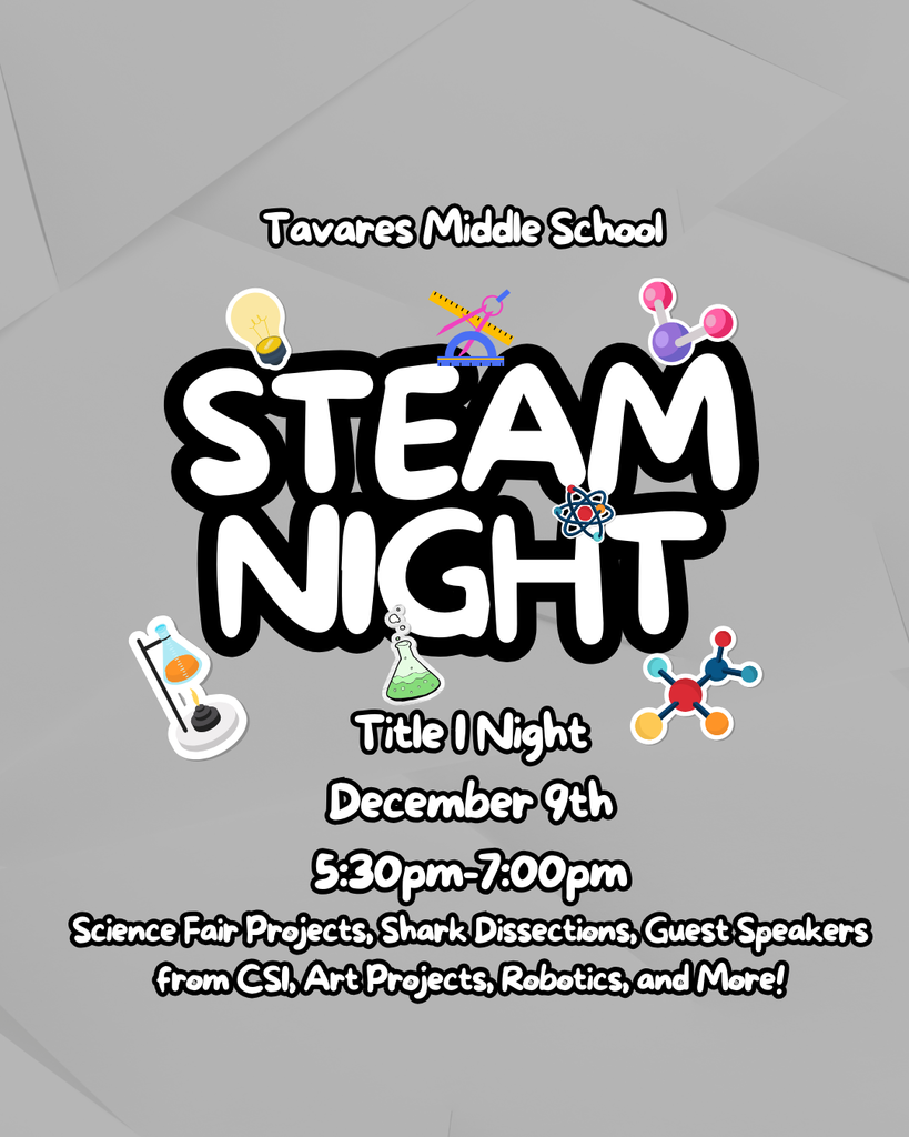 STEAM Night- December 9th from 5:30-7:00pm