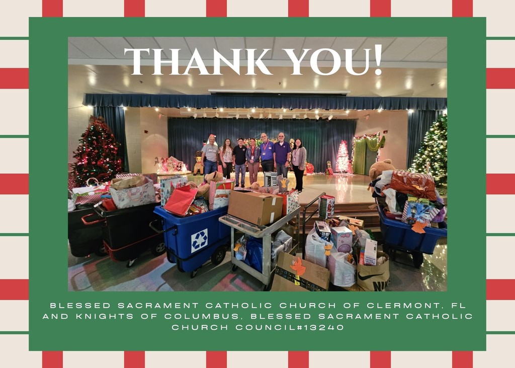 Thank you Blessed Sacrament Catholic Church