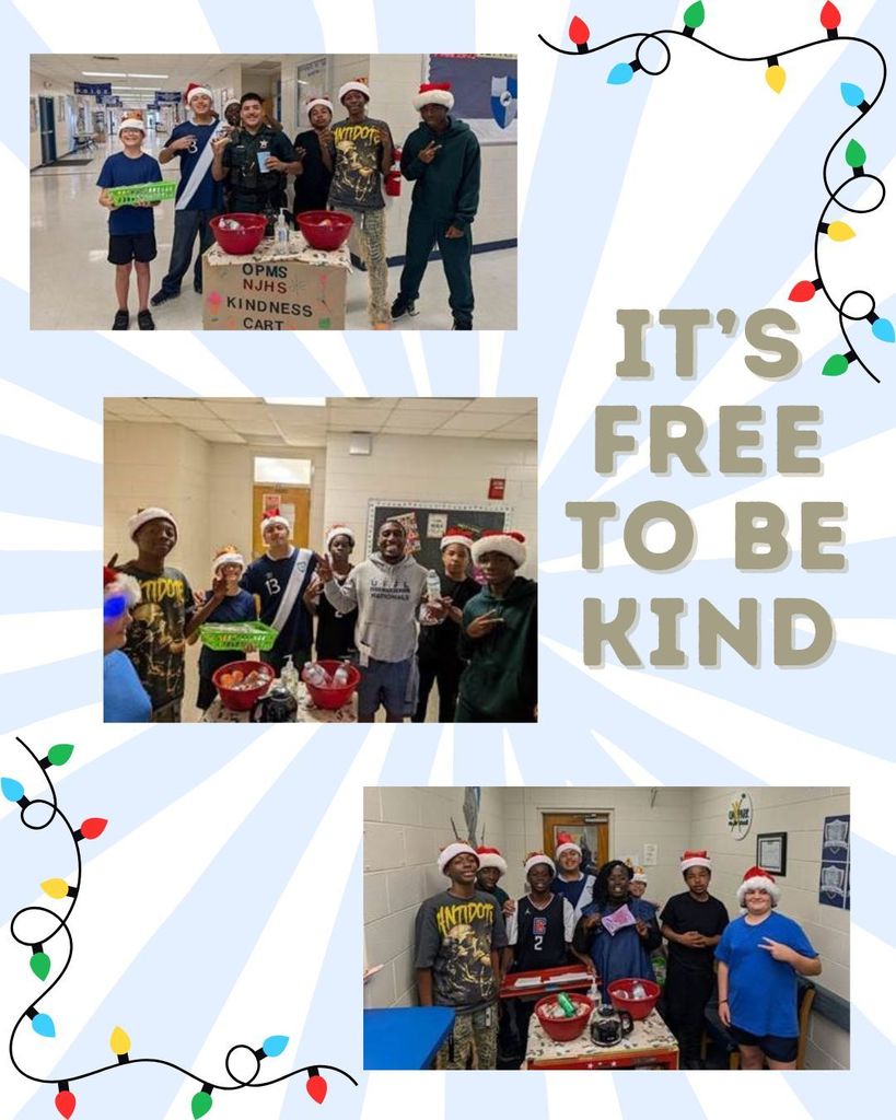 NJHS Kindness Cart - Students from NJHS sharing snacks and smiles with faculty and staff.