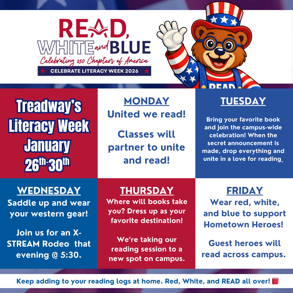 Read, White, and Blue Literacy Week
