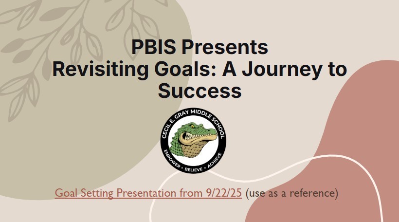 PBIS Lesson - Revisiting Goals 