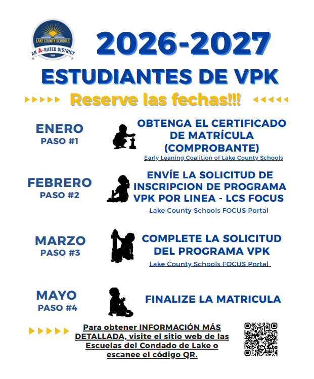 📣 Calling Future VPK Families! 📣 🎒 2026–2027 VPK Enrollment is coming up — save these dates!