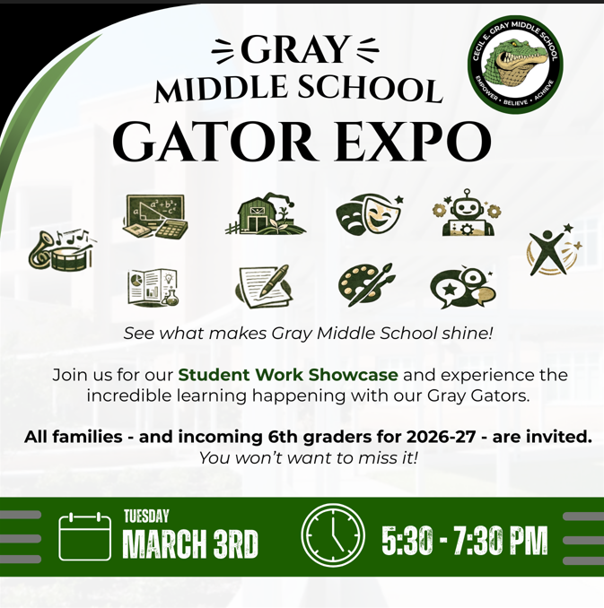 Gray Middle Gator Expo