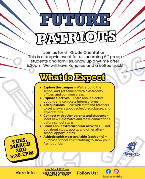 TMS 6th Grade Orientation