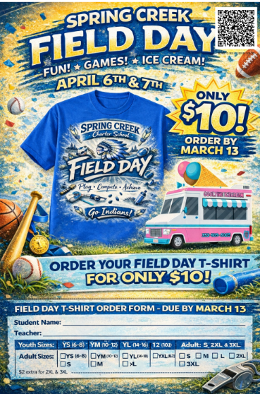 Field Day Shirt Order 2026
