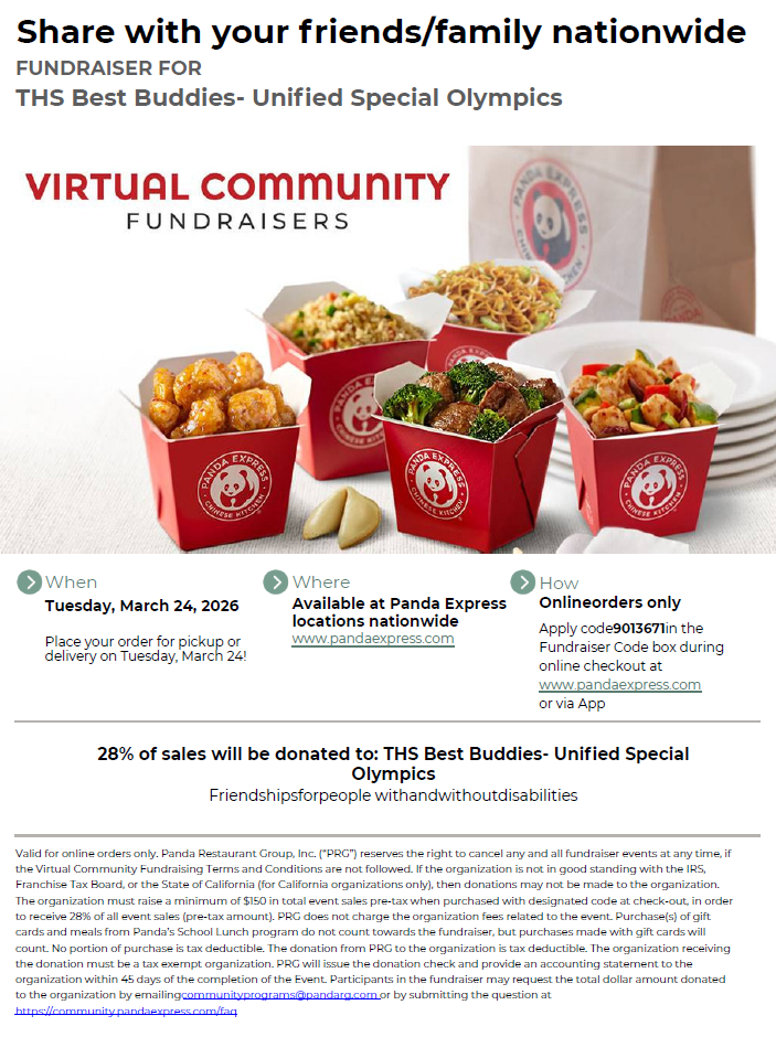 Panda Express Fundraiser