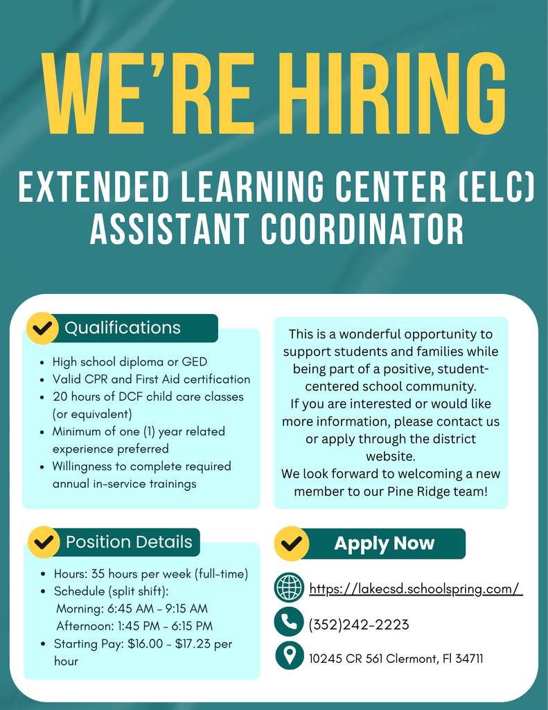 ELC Assistant Coordinator