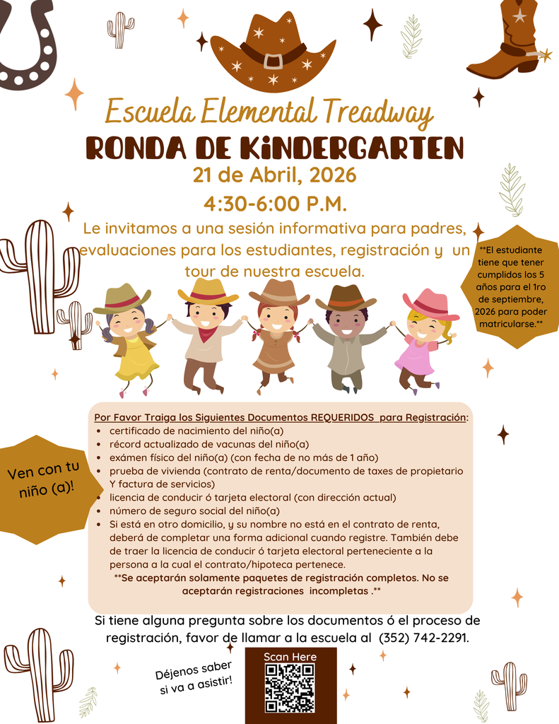 Kindergarten Round Up Spanish