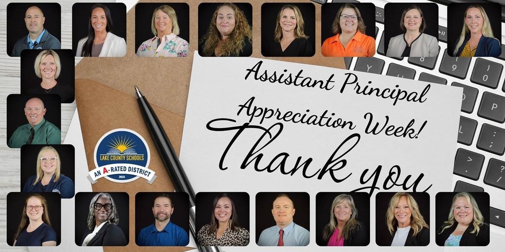 Assistant Principal Appreciation Week! Thank You. With a set of 20 head shots of male and female assistant principals.