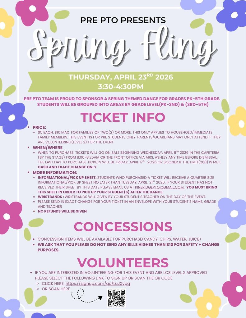 PRE PTO presents the Spring Fling