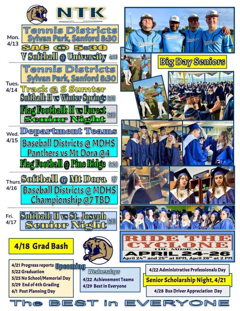 NTK for the Week of April 13th.