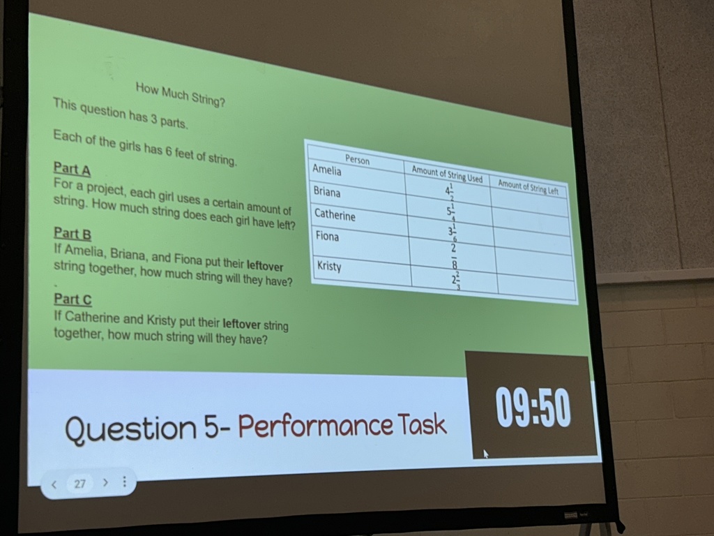 STEAM Bowl question shown on large screen