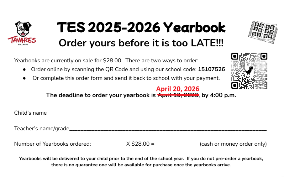 Yearbook Pre-order Info