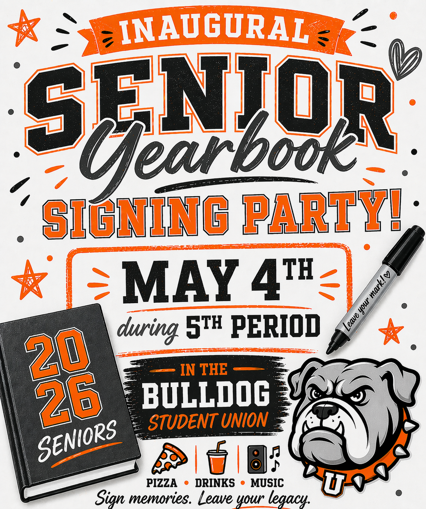 INfomratoin on the UHS Senior Yearbook Signing Party