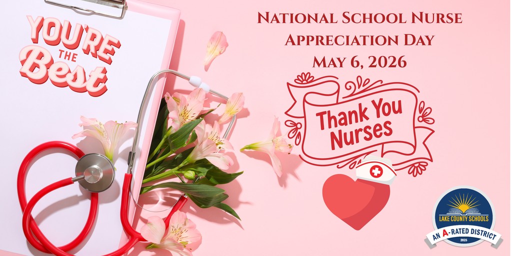 National School Nurse Appreciation Day, May 6, 2026. You're the best. Thank you nurses.
