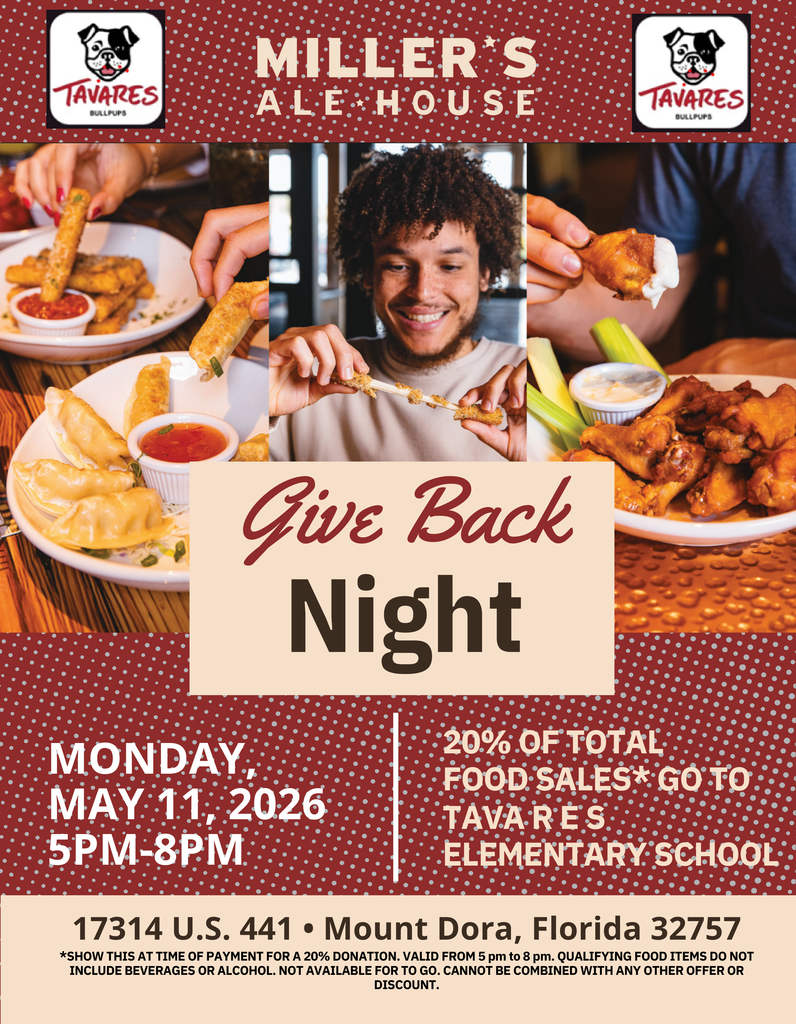 Spirit Night At Miller's Ale House