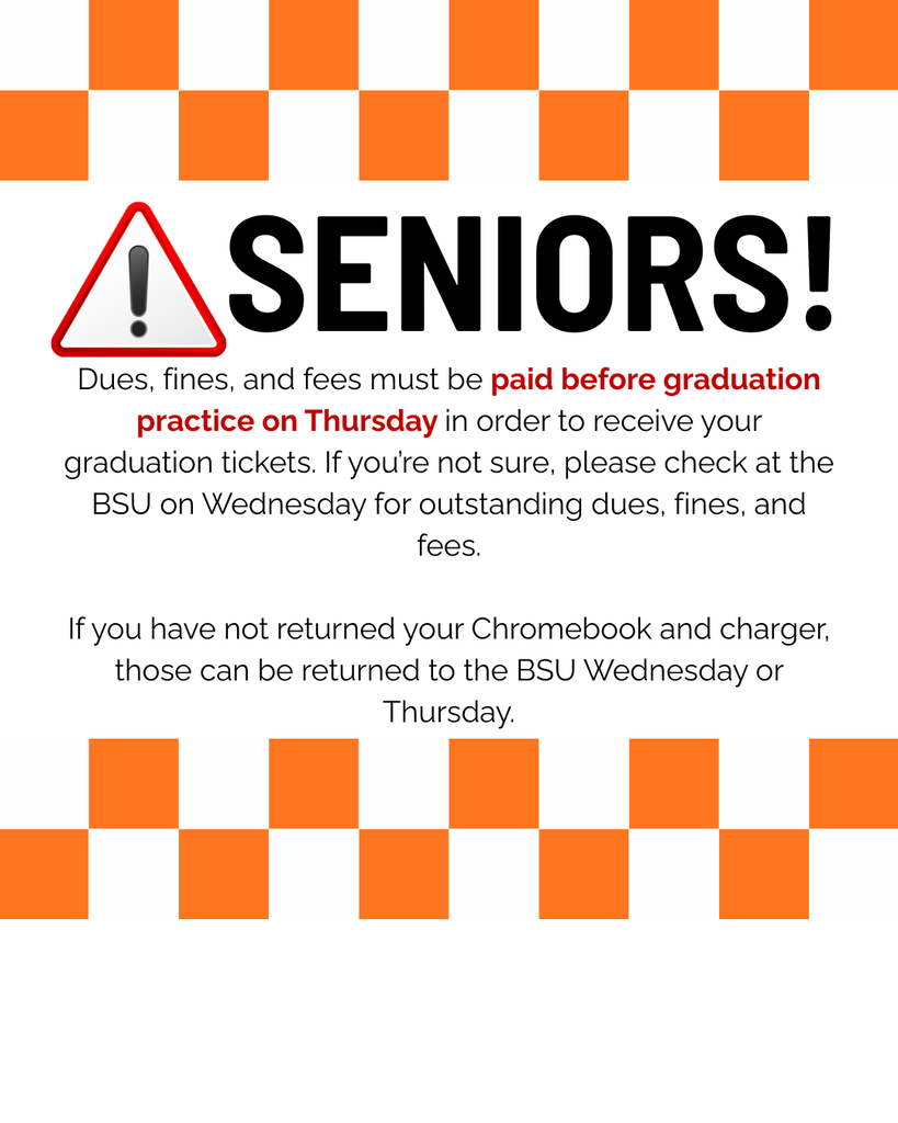 Information on senior dues, fines and fees.