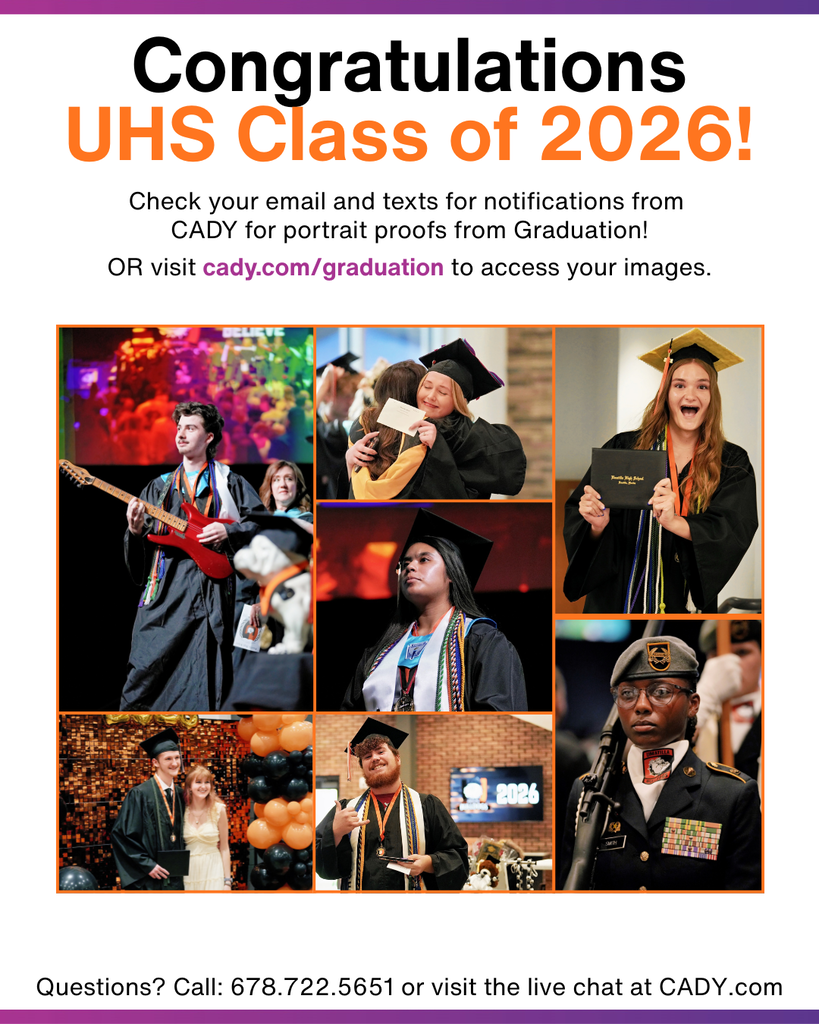Graduation Photo Flyer featuring students at graduation.