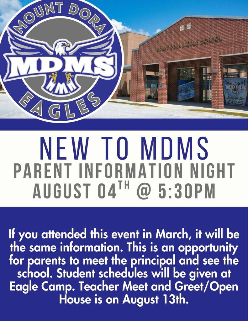 New to MDMS Parent Night! 