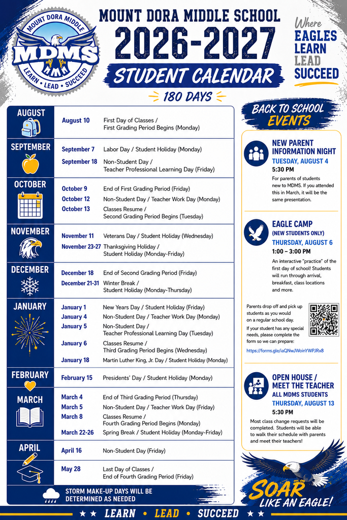 School Calendar 2026-2027