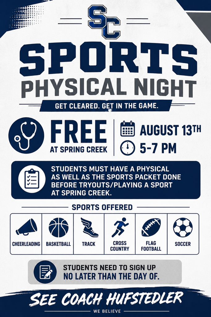 Flyer for Sports Physical Night 8/13 (5-7pm)