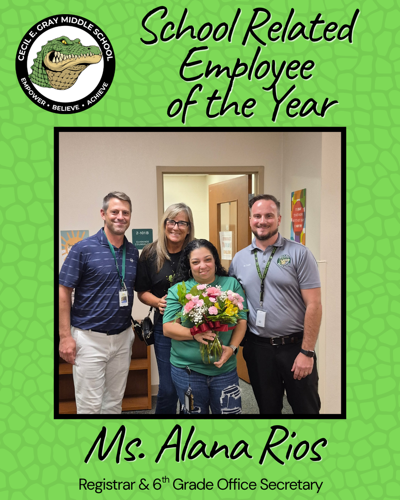 Ms. Alana Rios School Related Employee of the year