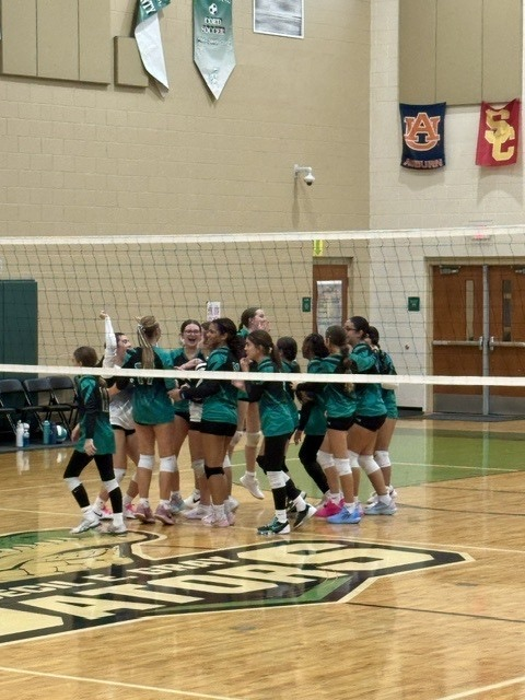 volleyball huddle