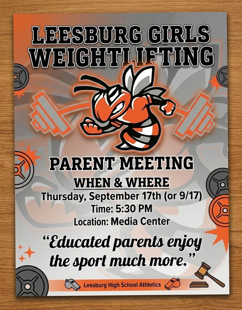 Weight Lifting Parent Meeting