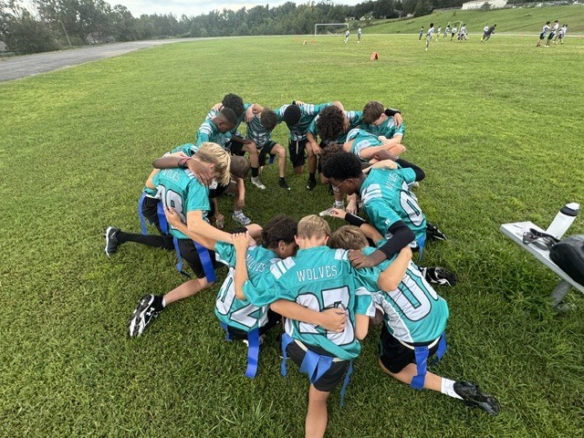 flag football game WHMS vs LPA