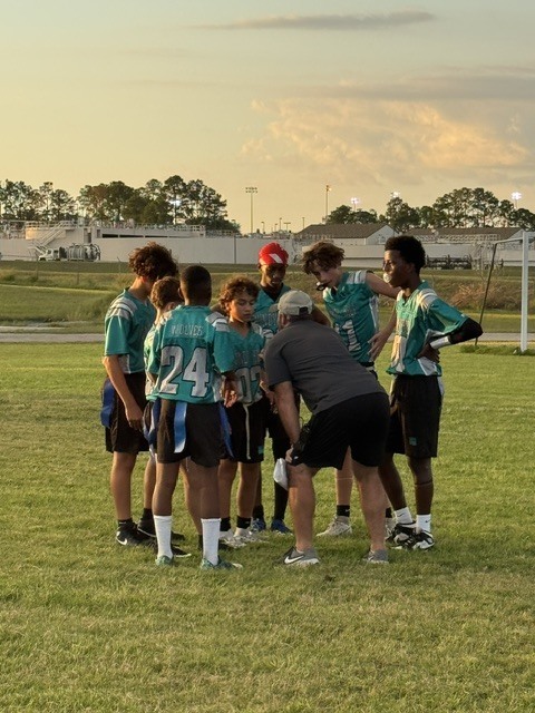 flag football game WHMS vs MHA
