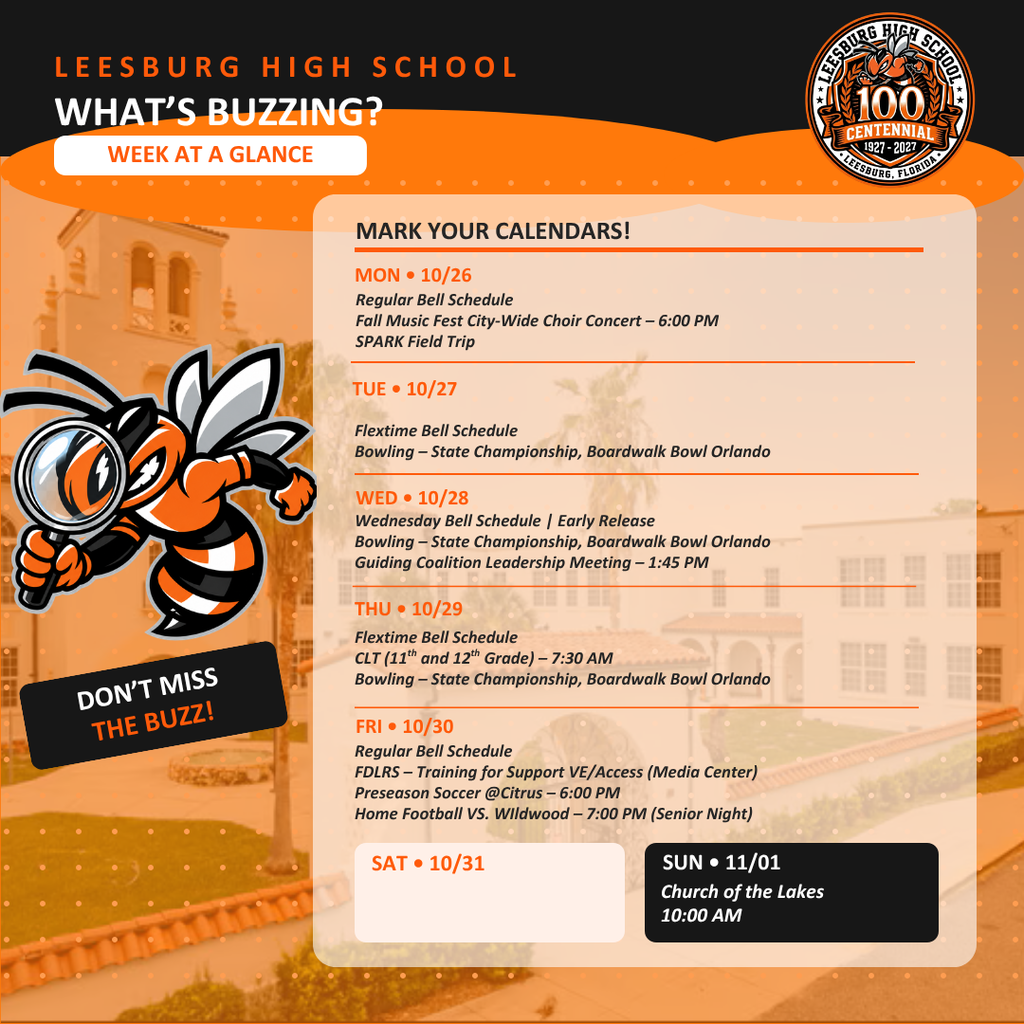 Week at a glance