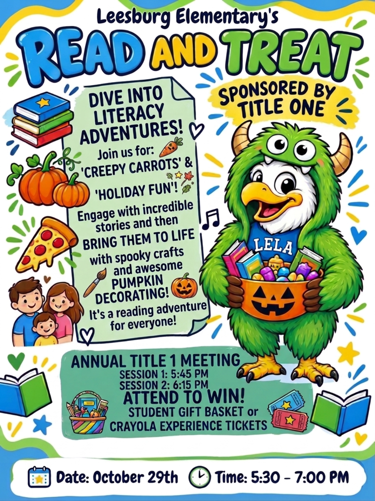 2nd annual read and treat this Thursday at 5:30