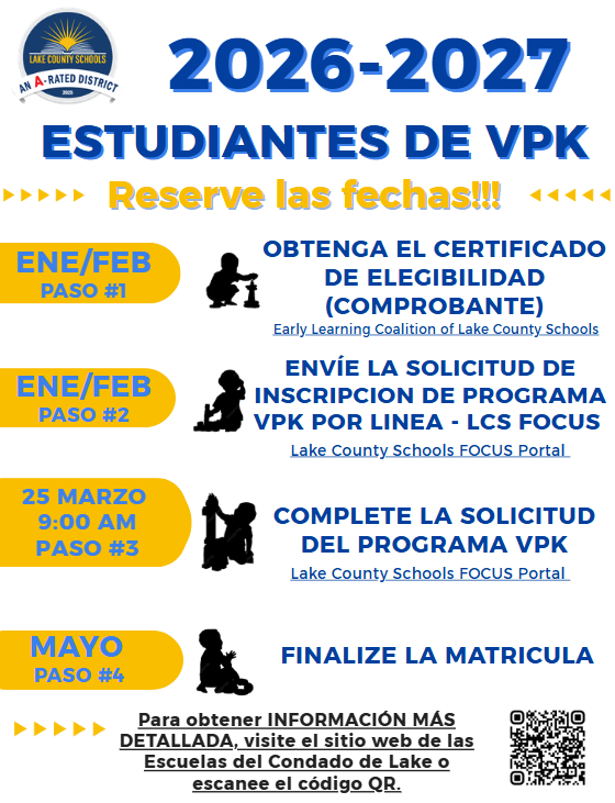 VPK Flyer in Spanish with details repeated from hyperlink