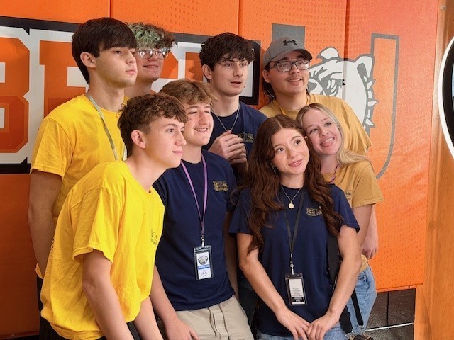 3 students working together on a project