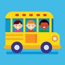 kids in school bus