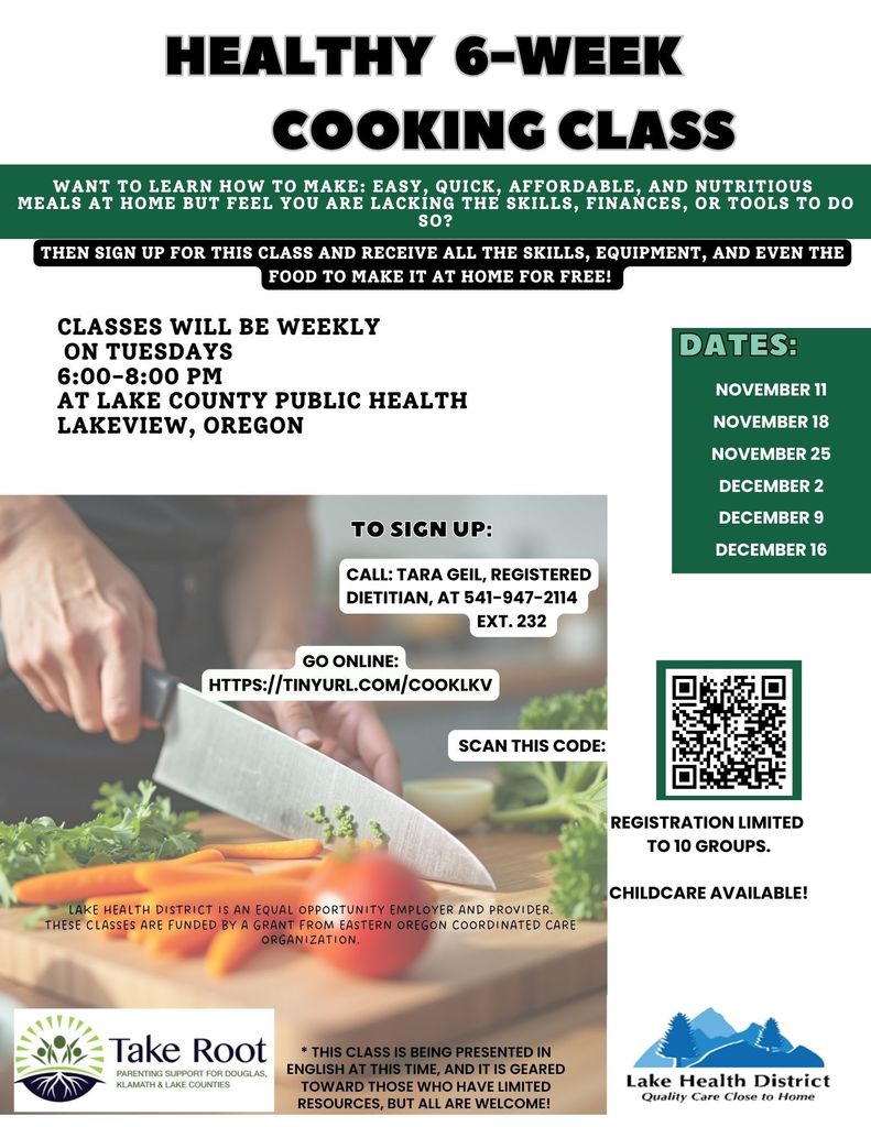 Healthy 6-Week Cooking Class 