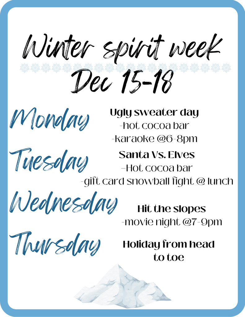 Winter Spirit Week 2025