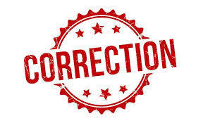 correction