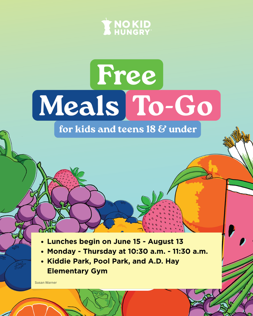 free meals poster English