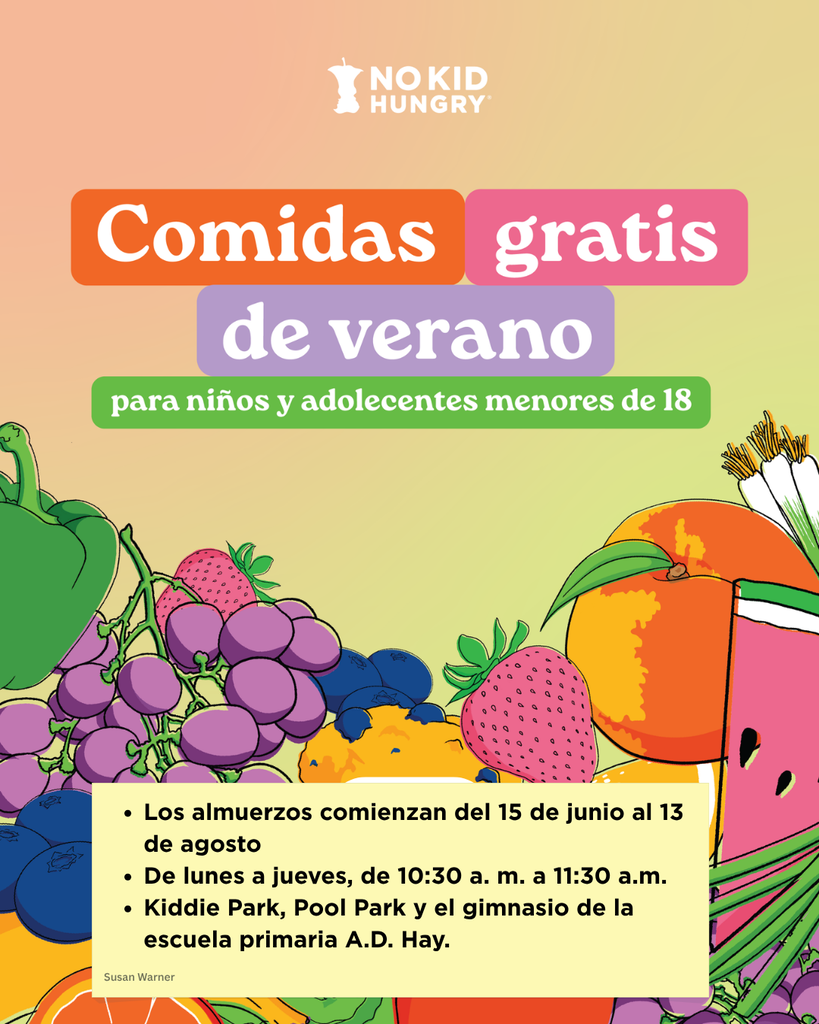 free meals poster Spanish