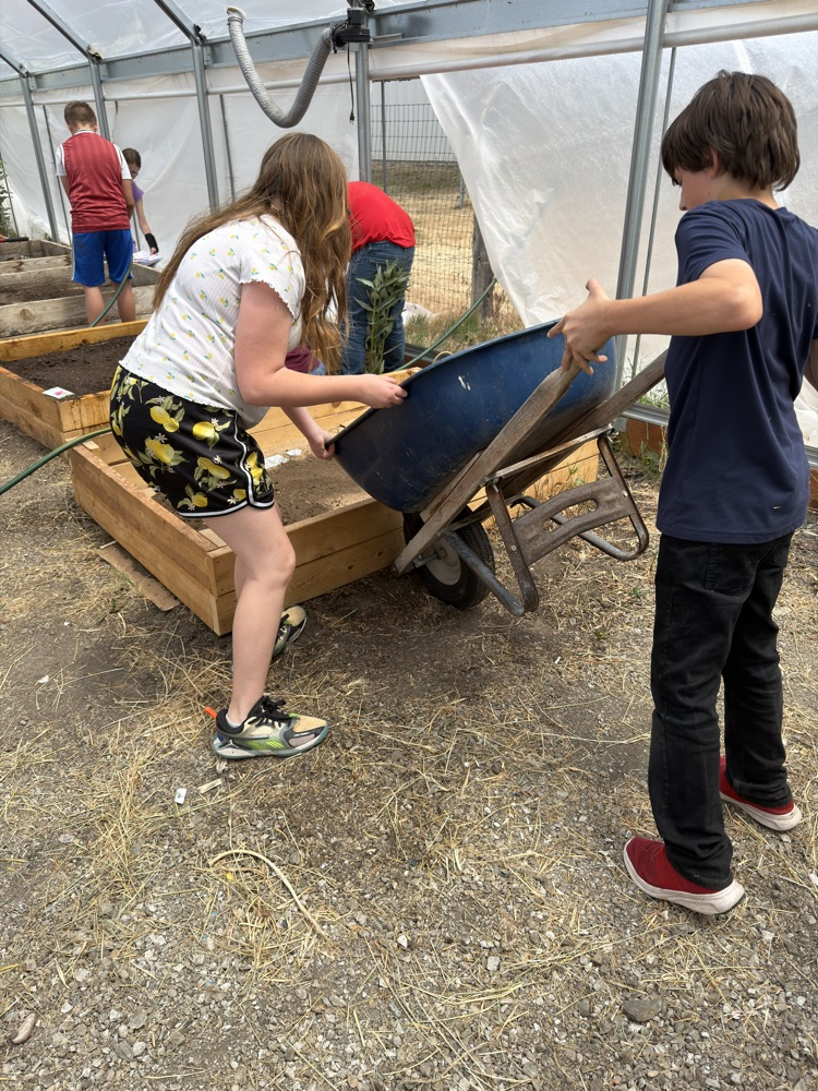 filling with soil