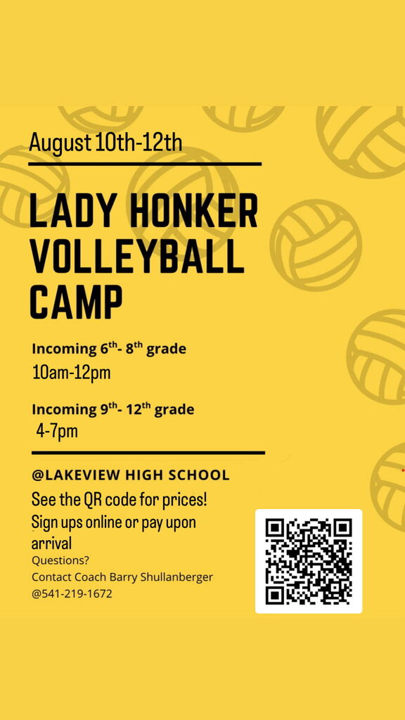 lady Honker Volleyball camp