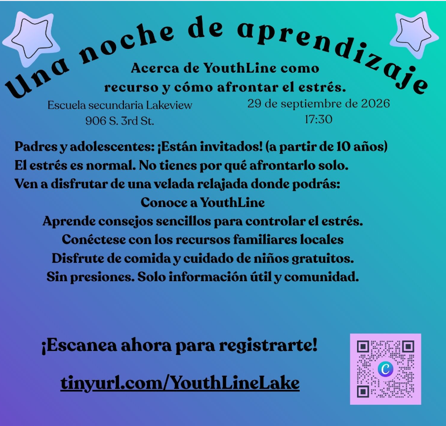 YouthLine Poster in Spanish