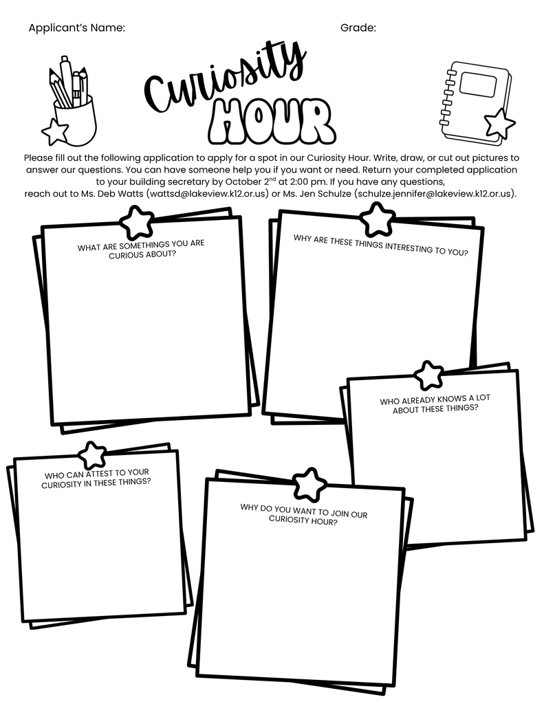 Curiosity Hour Application
