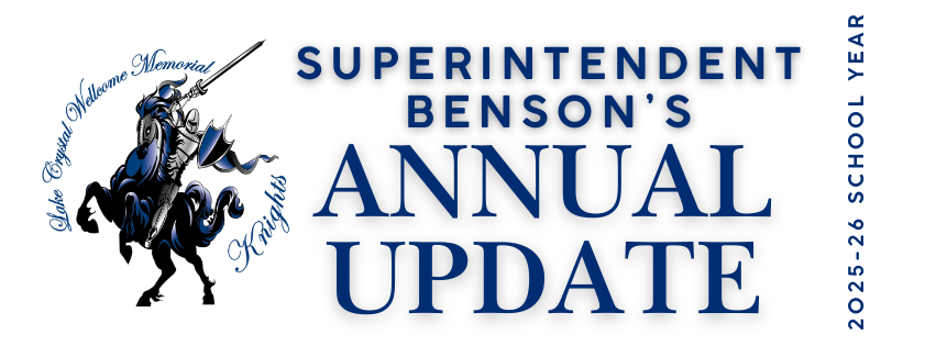 Superintendent Benson's Annual update 2025-26 School year