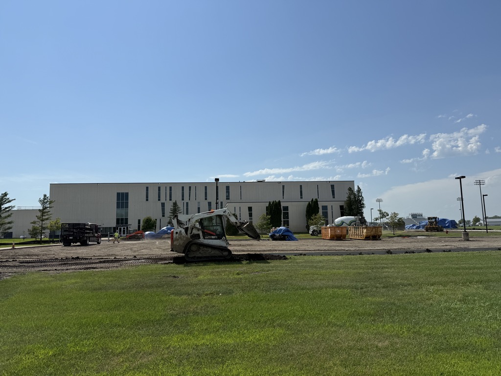 parking lot progress at the high school