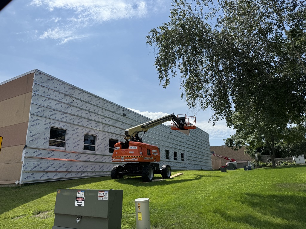 Ice shield installation on the back side of the elementary