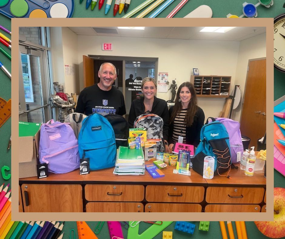 School supply donation from Madelia Clinic