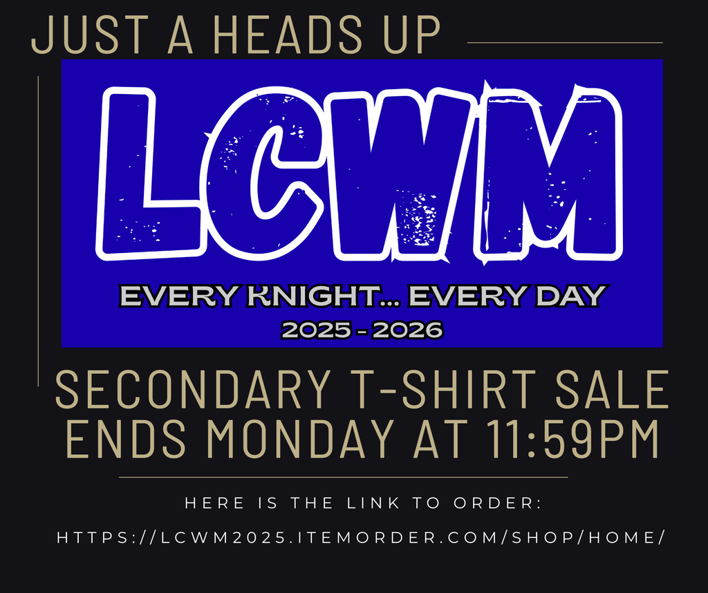 Secondary T-Shirts sale end Monday