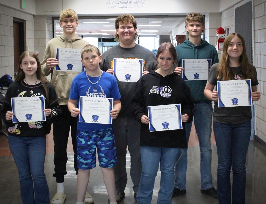 September students of the month.